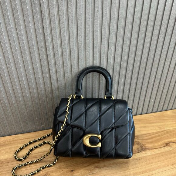 COACH TABBY TOP HANDLE BAG WITH QUILTING - Picture 2 of 9